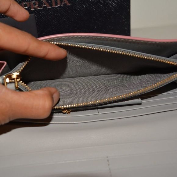 PRADA Textured Leather Continental Wallet - Picture 15 of 15